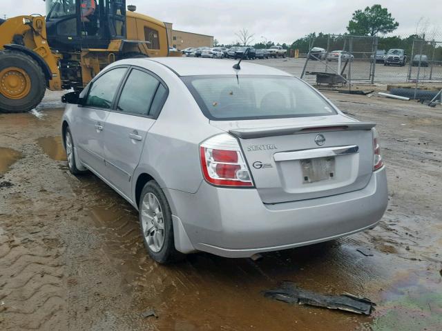 3N1AB6AP4CL716181 - 2012 NISSAN SENTRA 2.0 SILVER photo 3