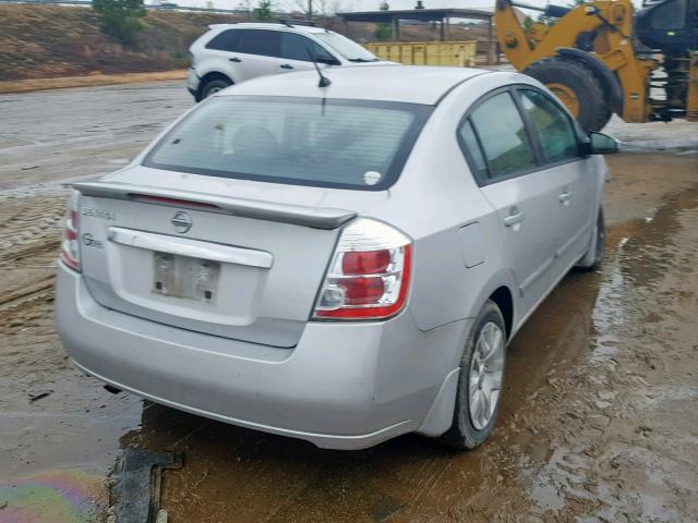 3N1AB6AP4CL716181 - 2012 NISSAN SENTRA 2.0 SILVER photo 4