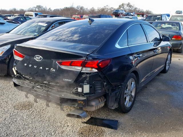 5NPE34AF0JH647560 - 2018 HYUNDAI SONATA SPO BLACK photo 4