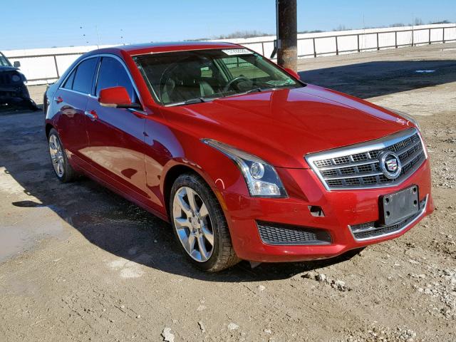 1G6AH5RX0D0143680 - 2013 CADILLAC ATS LUXURY RED photo 1