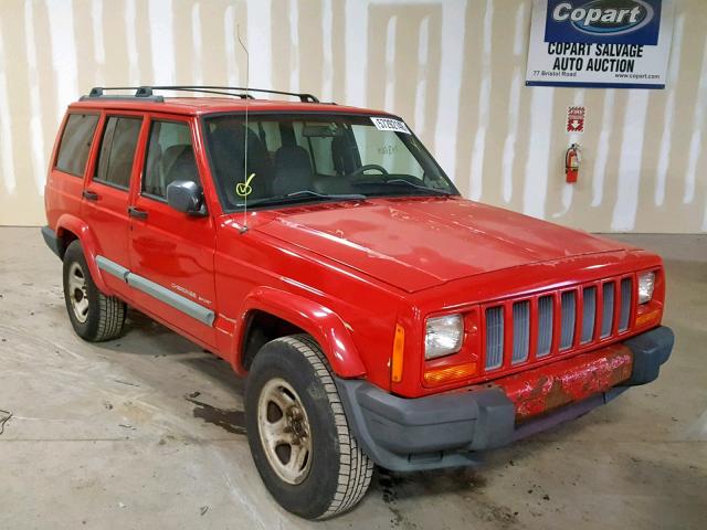 1J4FF68S9XL521819 - 1999 JEEP CHEROKEE S RED photo 1