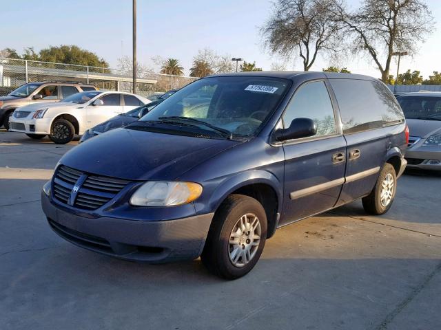 1D4GP25BX5B316231 - 2005 DODGE CARAVAN SE BLUE photo 2