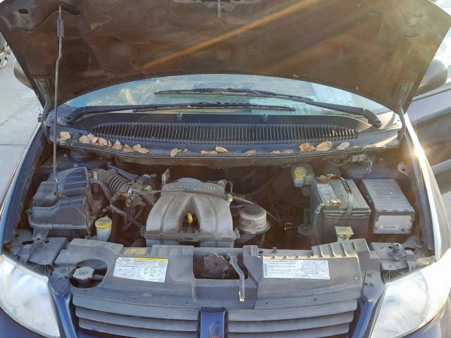 1D4GP25BX5B316231 - 2005 DODGE CARAVAN SE BLUE photo 7