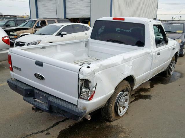 1FTYR10D19PA17623 - 2009 FORD RANGER WHITE photo 4