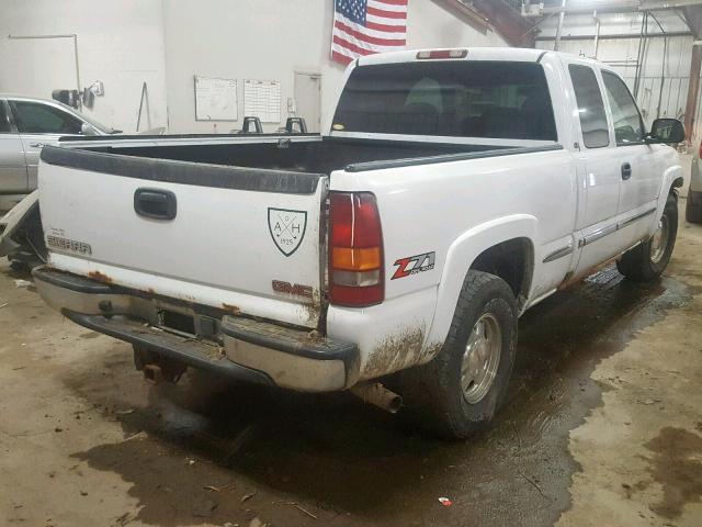 2GTEK19T121203473 - 2002 GMC NEW SIERRA WHITE photo 4