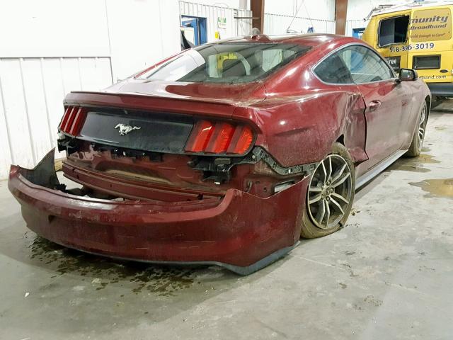 1FA6P8TH1H5282403 - 2017 FORD MUSTANG RED photo 4