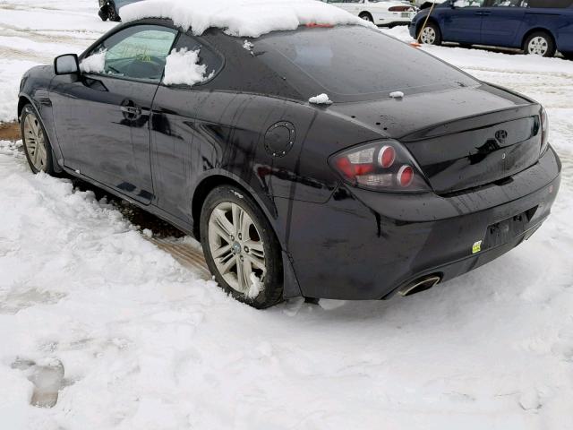 KMHHM66D37U243563 - 2007 HYUNDAI TIBURON GS BLACK photo 3