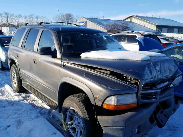 1D4HS38N03F616767 - 2003 DODGE DURANGO SP GRAY photo 1