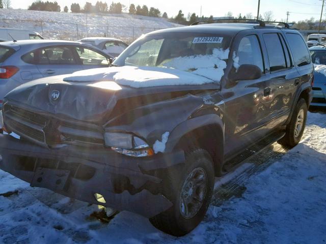 1D4HS38N03F616767 - 2003 DODGE DURANGO SP GRAY photo 2