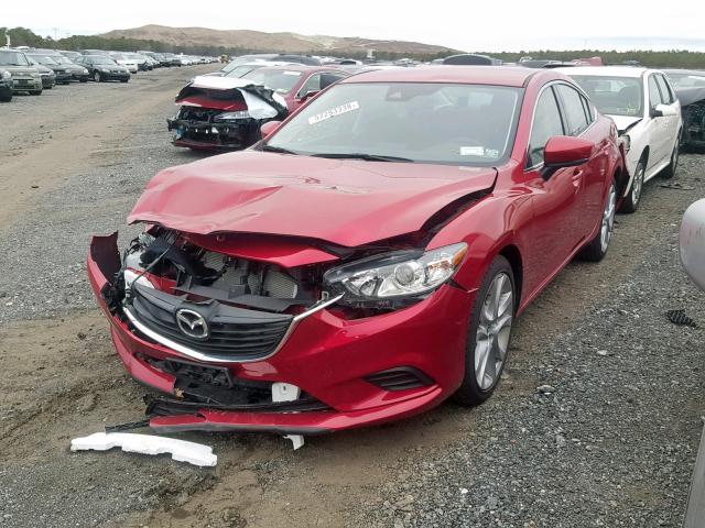 JM1GL1V5XH1147304 - 2017 MAZDA 6 TOURING RED photo 2