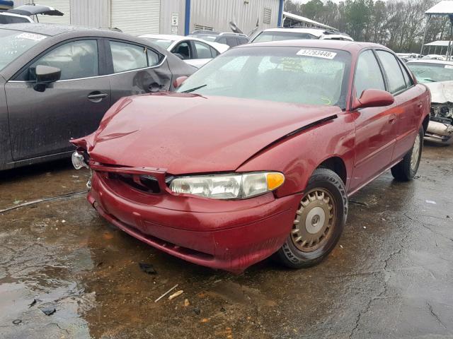 2G4WS52J231268298 - 2003 BUICK CENTURY CU MAROON photo 2