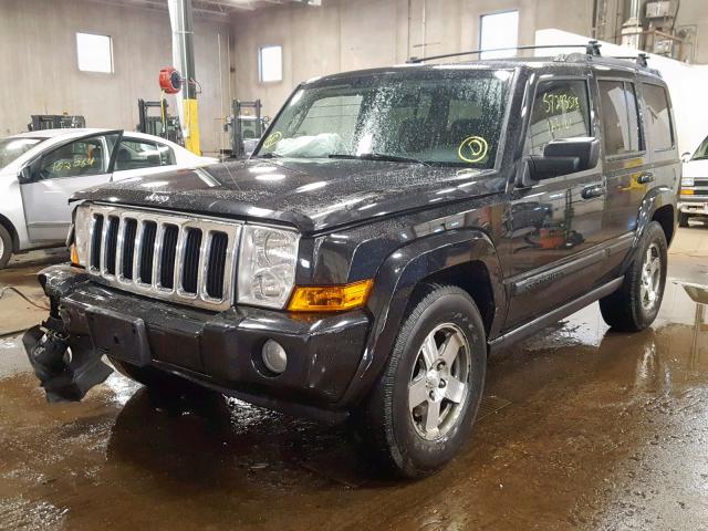 1J8HG48K99C501131 - 2009 JEEP COMMANDER BLACK photo 2