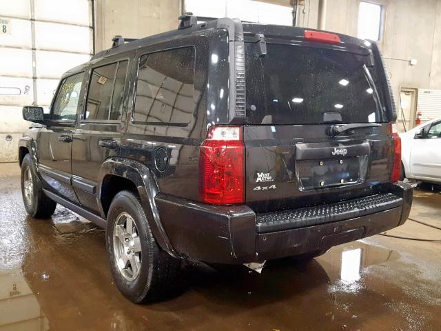 1J8HG48K99C501131 - 2009 JEEP COMMANDER BLACK photo 3