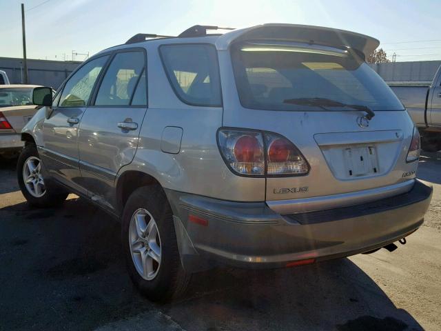 JTJGF10U520122553 - 2002 LEXUS RX 300 SILVER photo 3