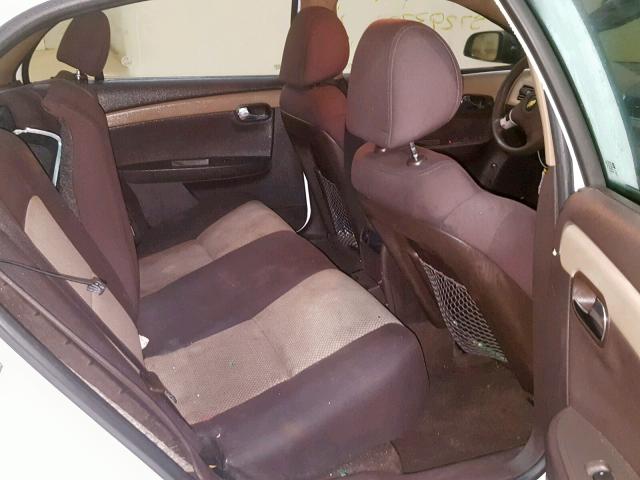 1G1ZB5EB9A4136803 - 2010 CHEVROLET MALIBU LS თეთრი ფოტო 6