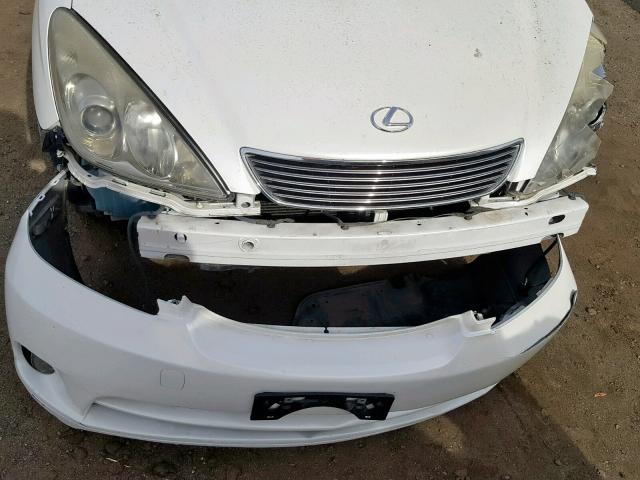 JTHBA30GX55128209 - 2005 LEXUS ES 330 WHITE photo 9