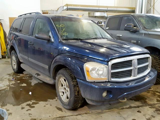 1D4HB48N76F185094 - 2006 DODGE DURANGO SL BLUE photo 1