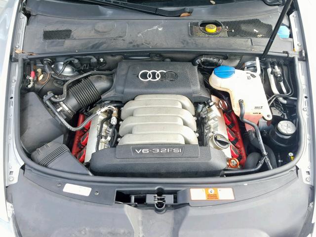 WAUAH74F77N151299 - 2007 AUDI A6 3.2 GRAY photo 7