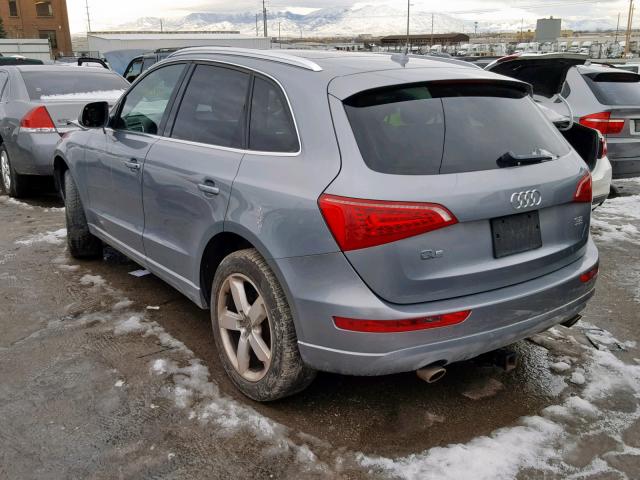 WA1LKAFP0AA086207 - 2010 AUDI Q5 PREMIUM SILVER photo 3