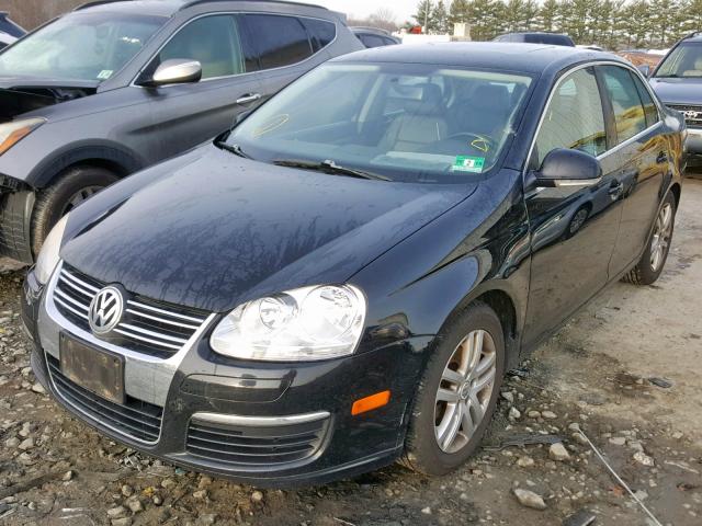 3VWCT71K76M850126 - 2006 VOLKSWAGEN JETTA TDI BLACK photo 2