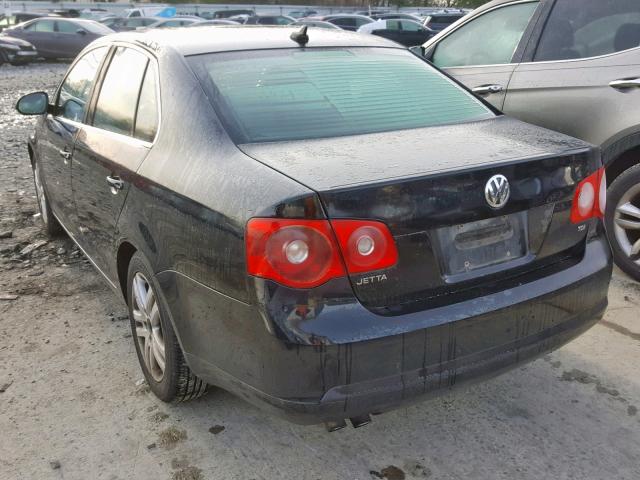 3VWCT71K76M850126 - 2006 VOLKSWAGEN JETTA TDI BLACK photo 3