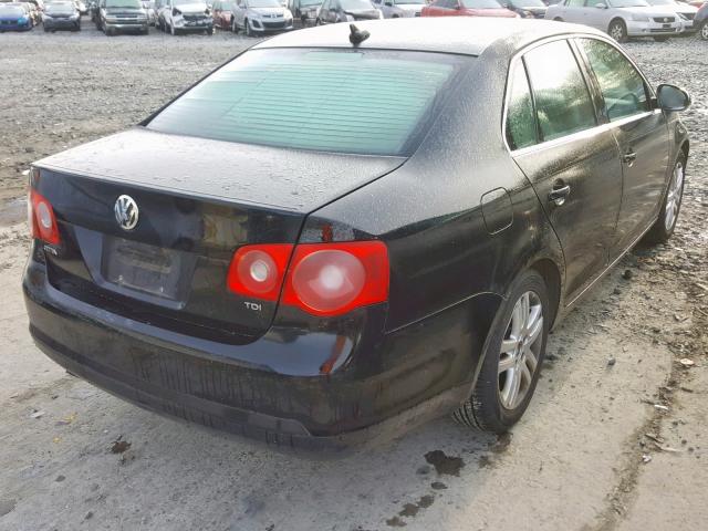 3VWCT71K76M850126 - 2006 VOLKSWAGEN JETTA TDI BLACK photo 4