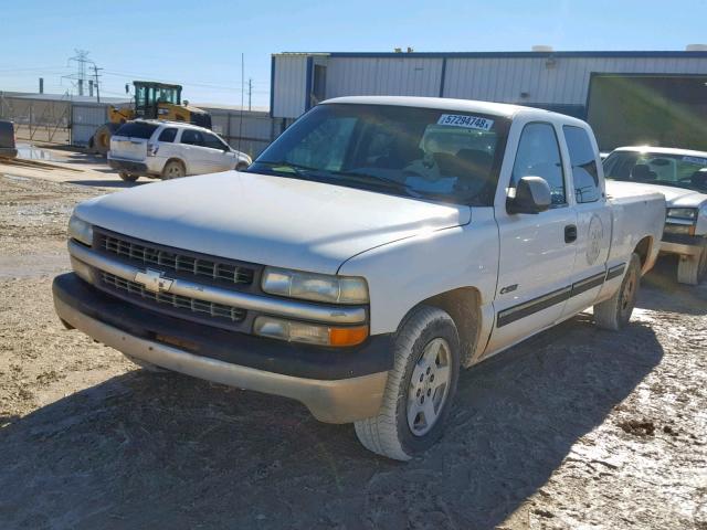 1GCEC19V3XZ185216 - 1999 CHEVROLET SILVERADO WHITE photo 2