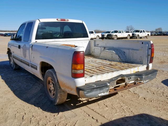 1GCEC19V3XZ185216 - 1999 CHEVROLET SILVERADO WHITE photo 3