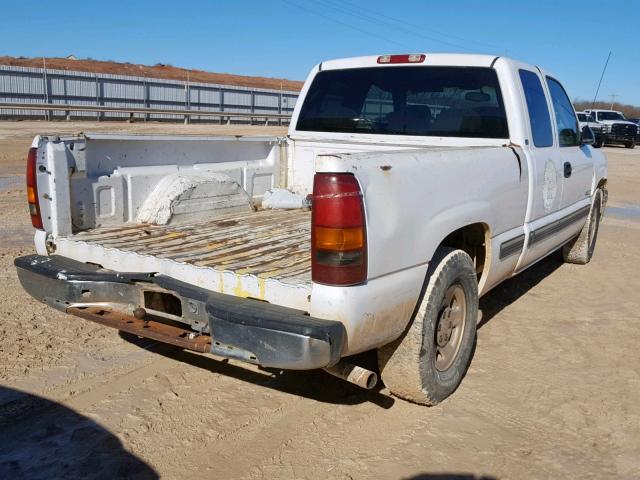 1GCEC19V3XZ185216 - 1999 CHEVROLET SILVERADO WHITE photo 4