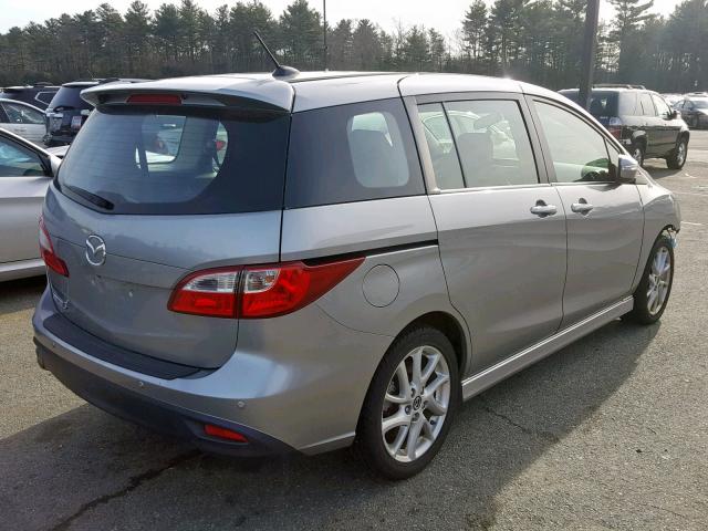 JM1CW2DL5D0162207 - 2013 MAZDA 5 SILVER photo 4