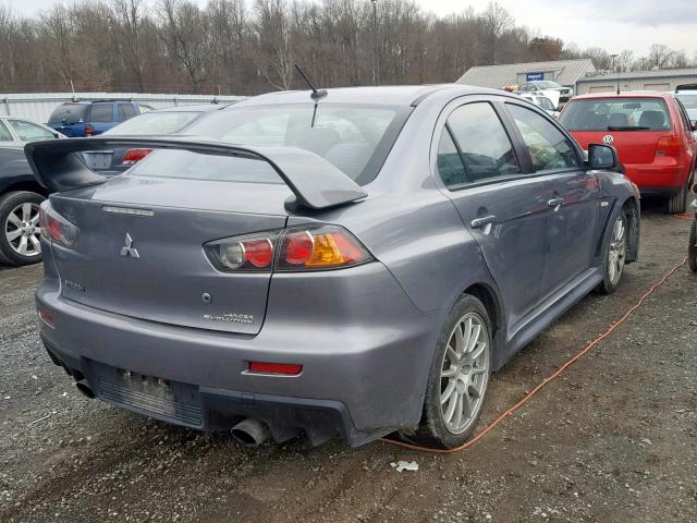 JA32W8FV5CU007045 - 2012 MITSUBISHI LANCER EVO SILVER photo 4