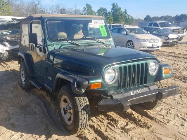 1J4FA29PX1P319573 - 2001 JEEP WRANGLER / GREEN photo 1