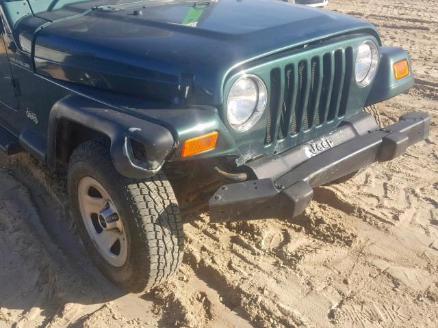 1J4FA29PX1P319573 - 2001 JEEP WRANGLER / GREEN photo 9