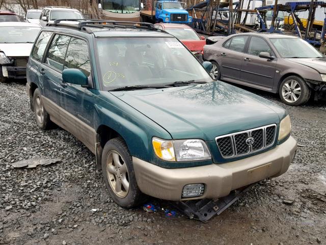 JF1SF65571H744265 - 2001 SUBARU FORESTER S GREEN photo 1