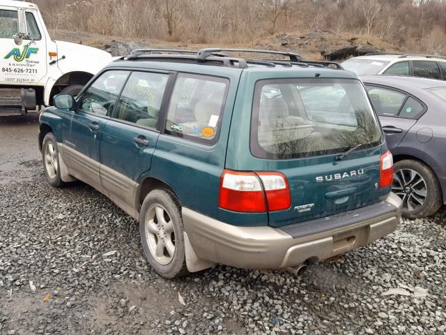 JF1SF65571H744265 - 2001 SUBARU FORESTER S GREEN photo 3