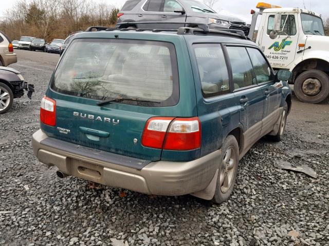 JF1SF65571H744265 - 2001 SUBARU FORESTER S GREEN photo 4