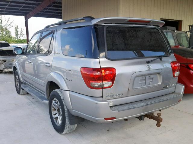 5TDBT48A86S270992 - 2006 TOYOTA SEQUOIA LI SILVER photo 3