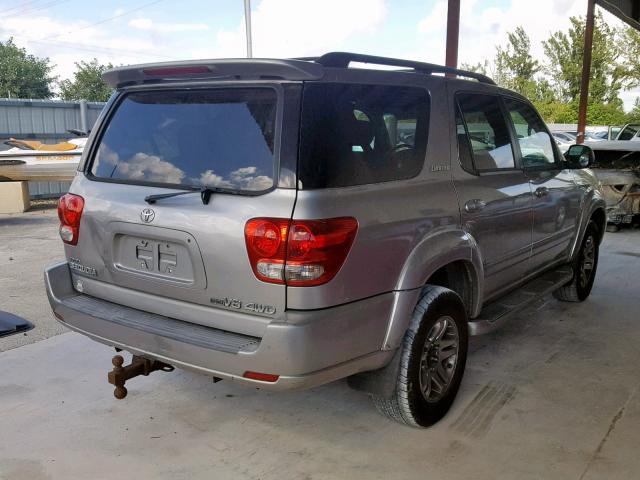 5TDBT48A86S270992 - 2006 TOYOTA SEQUOIA LI SILVER photo 4