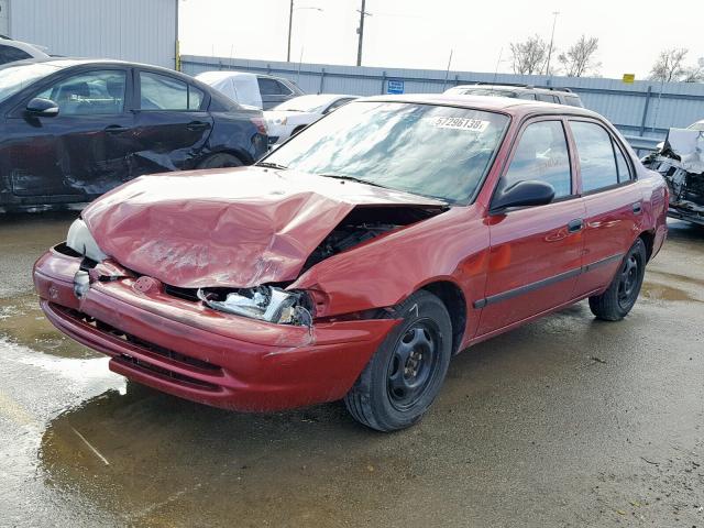 1Y1SK52801Z415749 - 2001 CHEVROLET GEO PRIZM RED photo 2