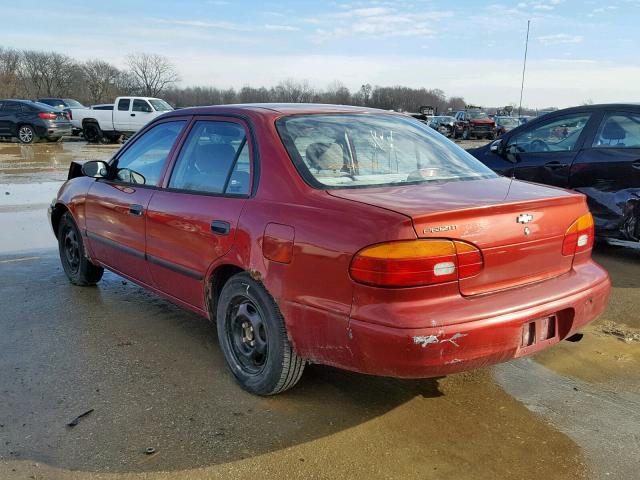 1Y1SK52801Z415749 - 2001 CHEVROLET GEO PRIZM RED photo 3