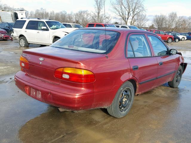 1Y1SK52801Z415749 - 2001 CHEVROLET GEO PRIZM RED photo 4