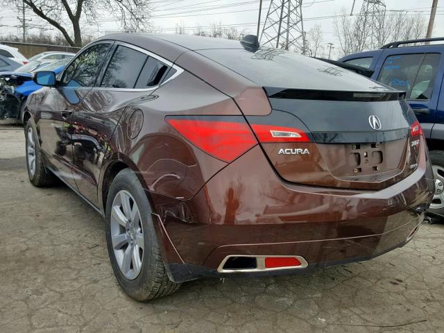 2HNYB1H44AH503063 - 2010 ACURA ZDX TECHNO BURGUNDY photo 3