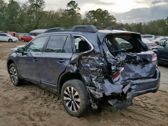 4S4BSEJCXG3287666 - 2016 SUBARU OUTBACK 3. GRAY photo 3