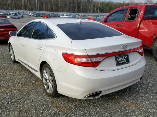 KMHFG4JG0DA227953 - 2013 HYUNDAI AZERA WHITE photo 3