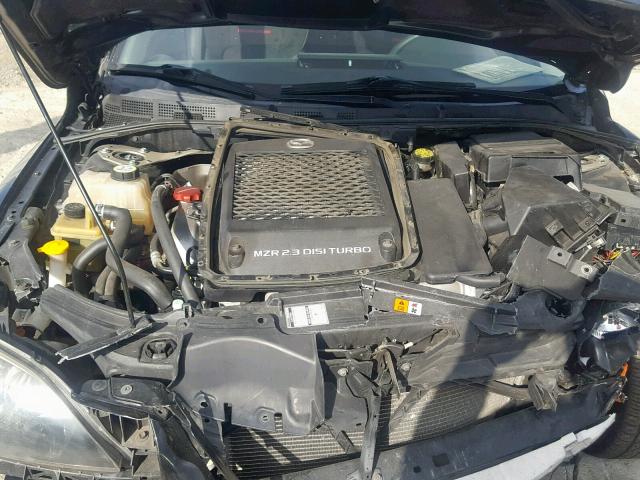 JM1BK34M481135425 - 2008 MAZDA SPEED 3 BLACK photo 7