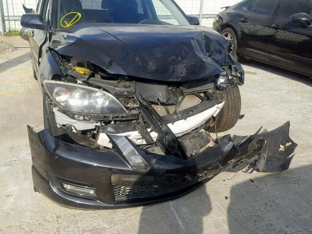 JM1BK34M481135425 - 2008 MAZDA SPEED 3 BLACK photo 9