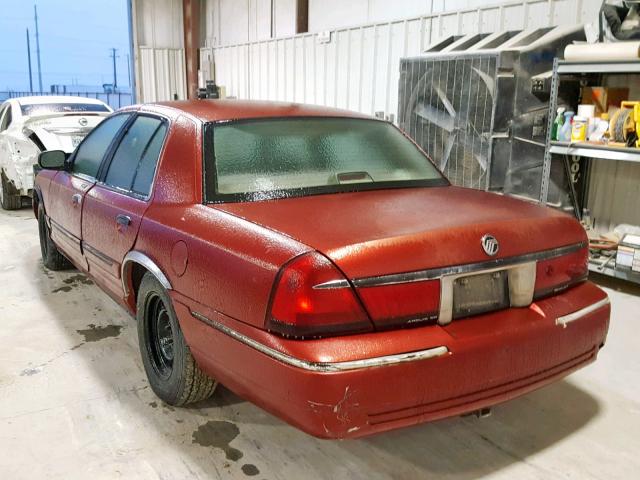 2MEFM74W7YX614898 - 2000 MERCURY GRAND MARQ MAROON photo 3