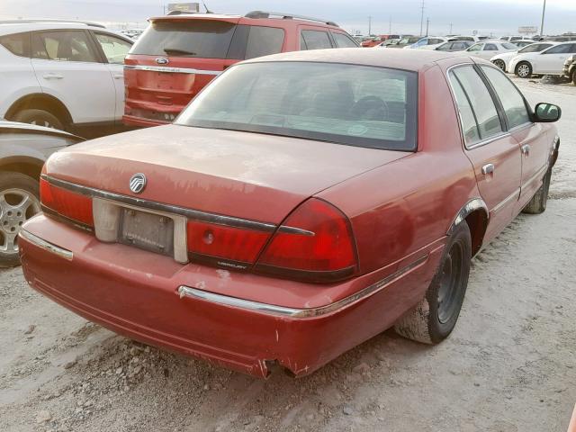 2MEFM74W7YX614898 - 2000 MERCURY GRAND MARQ MAROON photo 4