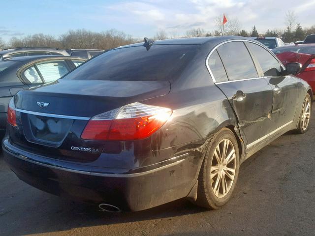 KMHGC46F19U059990 - 2009 HYUNDAI GENESIS 4. BLACK photo 4