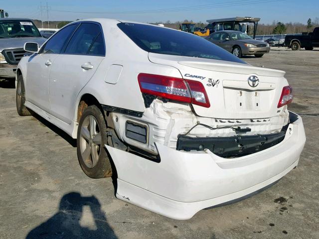 4T1BF3EK9BU746621 - 2011 TOYOTA CAMRY BASE WHITE photo 3